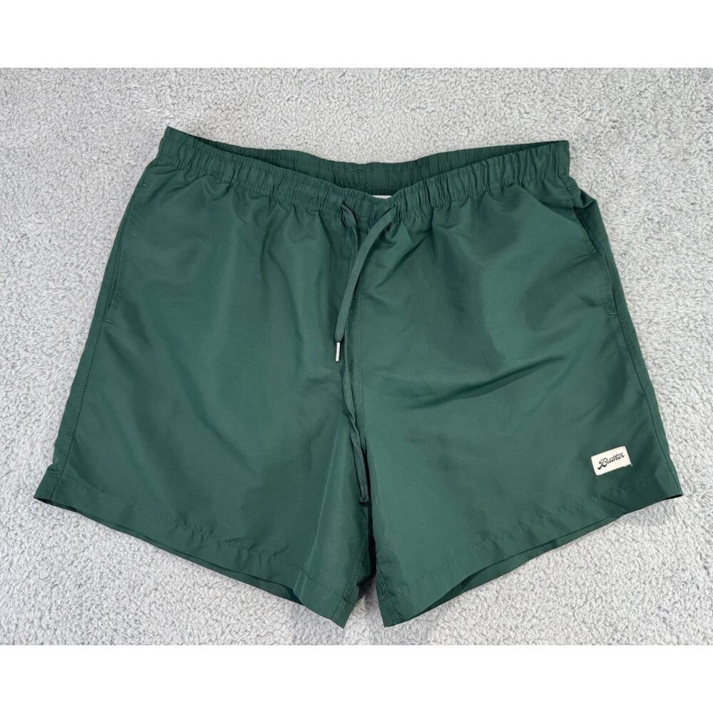 Bather Lined Swim Trunks Forest Green Men's Size XL 5.5" Inseam